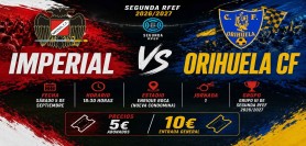 Imperial-Orihuela, sábado 5 de junio en Nueva Condomina