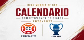 Calendario del Real Murcia en competiciones oficiales 2026/2027